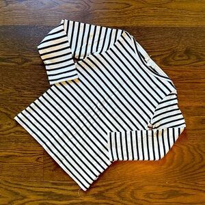 Classic Blue and White Striped Long Sleeve Top